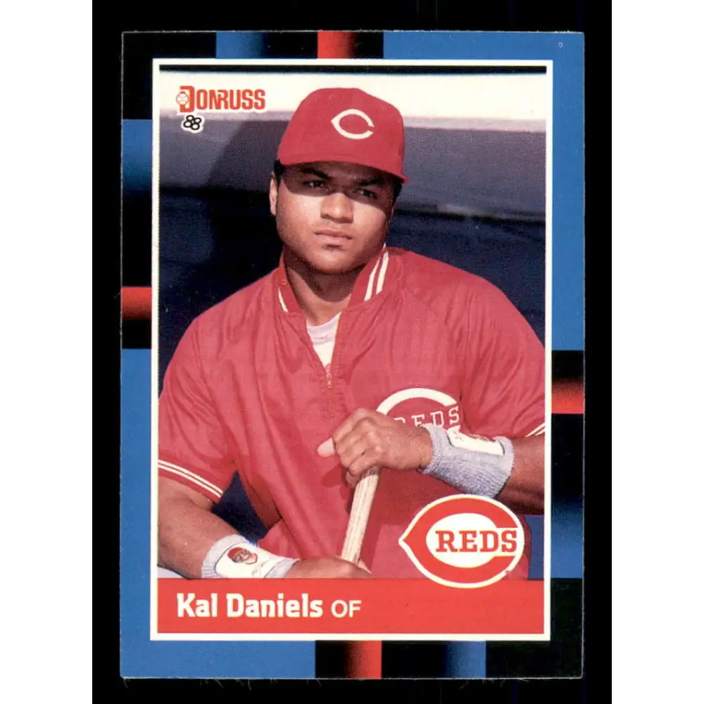 1988 Donruss #289 Kal Daniels EX Cincinnati Reds Baseball Card Image 1