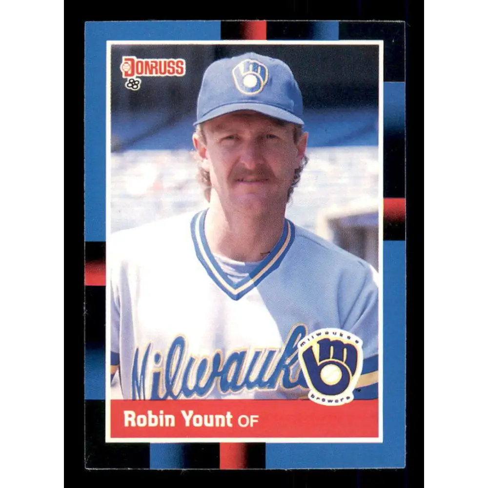 1988 Donruss #295 Robin Yount EX Milwaukee Brewers Baseball Card Image 1