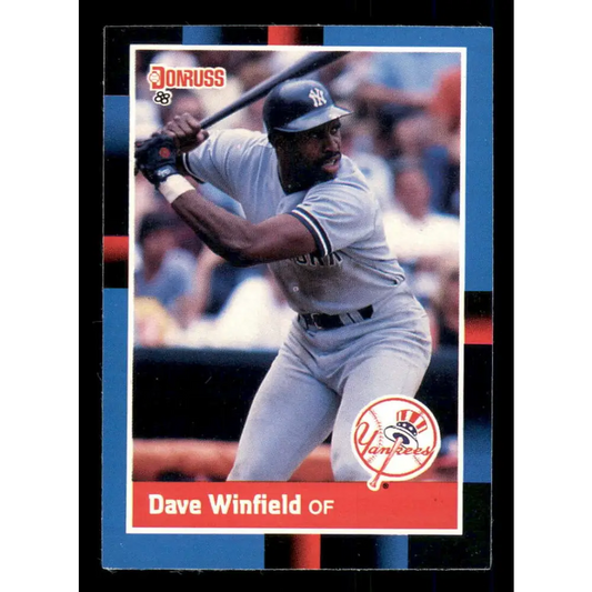 1988 Donruss #298 Dave Winfield EX New York Yankees Baseball Card Image 1