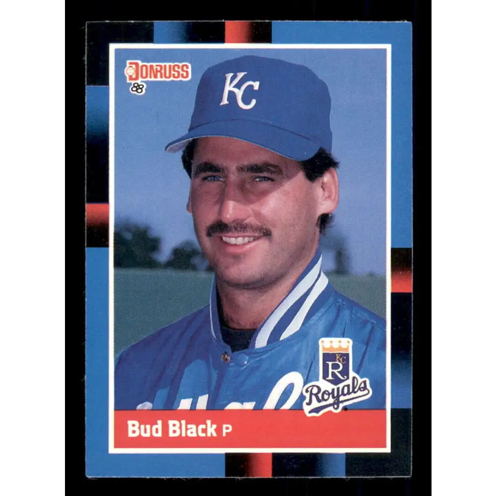 1988 Donruss #301 Bud Black EX Kansas City Royals Baseball Card Image 1