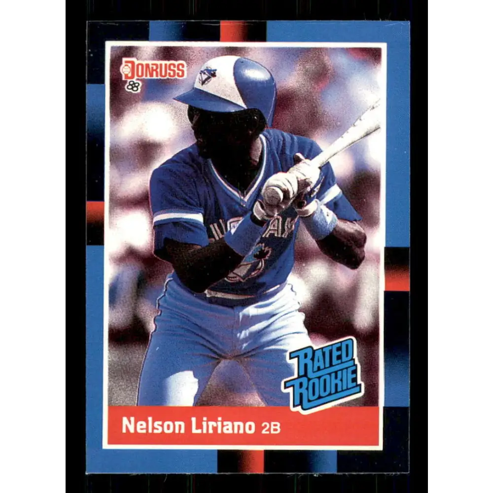 1988 Donruss #32 Nelson Liriano/ EX RC Rookie Toronto Blue Jays Baseball Card Image 1