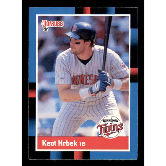 1988 Donruss #320 Kent Hrbek EX Minnesota Twins Baseball Card Image 1