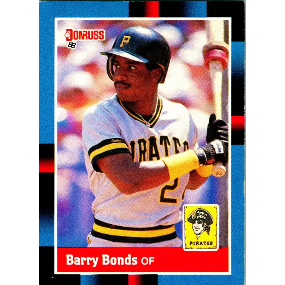 1988 Donruss #326 Barry Bonds EX Pittsburgh Pirates Baseball Card Image 1