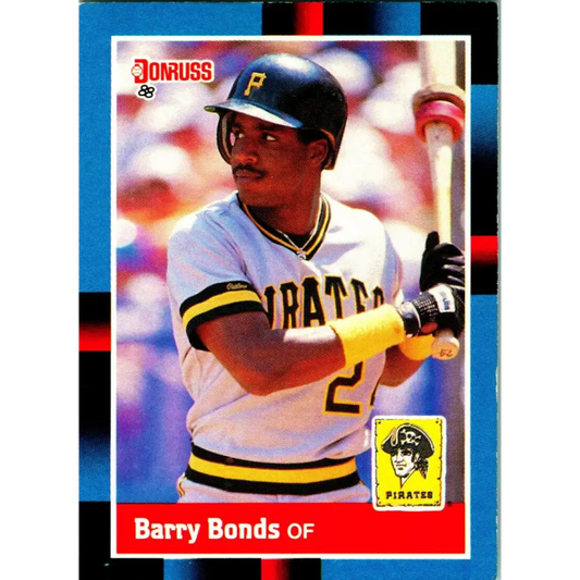 1988 Donruss #326 Barry Bonds EX Pittsburgh Pirates Baseball Card Image 1