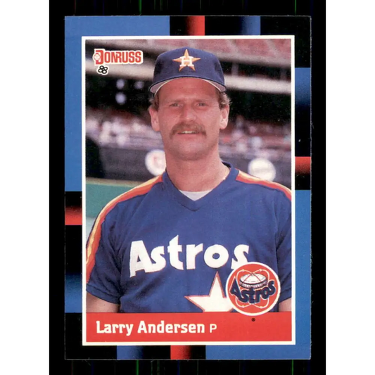 1988 Donruss #332 Larry Andersen EX Houston Astros Baseball Card Image 1