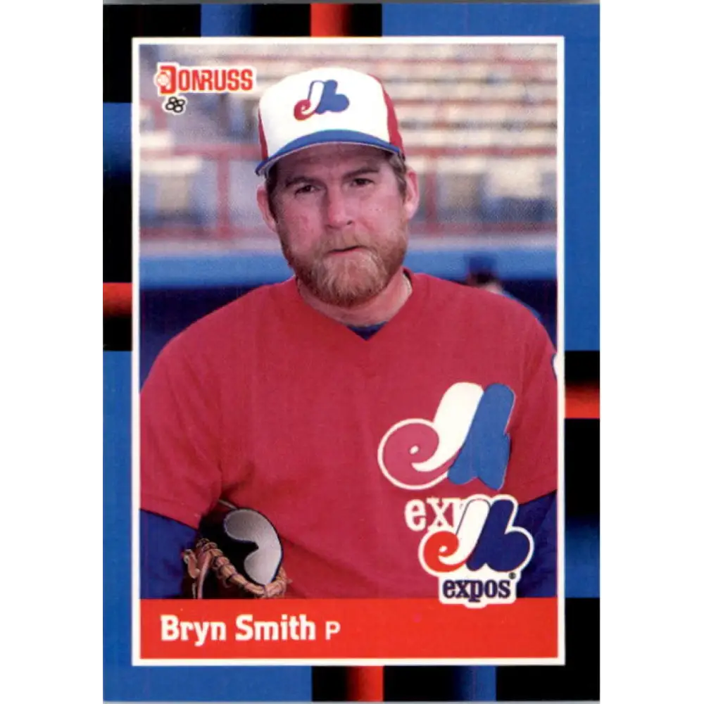1988 Donruss #335 Bryn Smith EX Montreal Expos Baseball Card Image 1