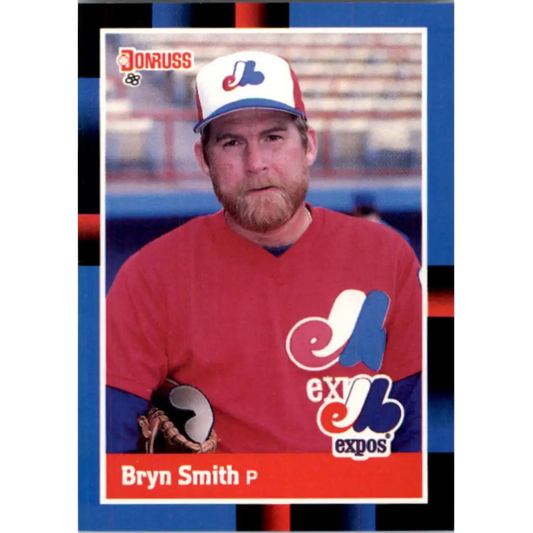 1988 Donruss #335 Bryn Smith EX Montreal Expos Baseball Card Image 1
