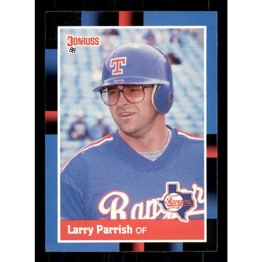 1988 Donruss #347 Larry Parrish EX Texas Rangers Baseball Card Image 1