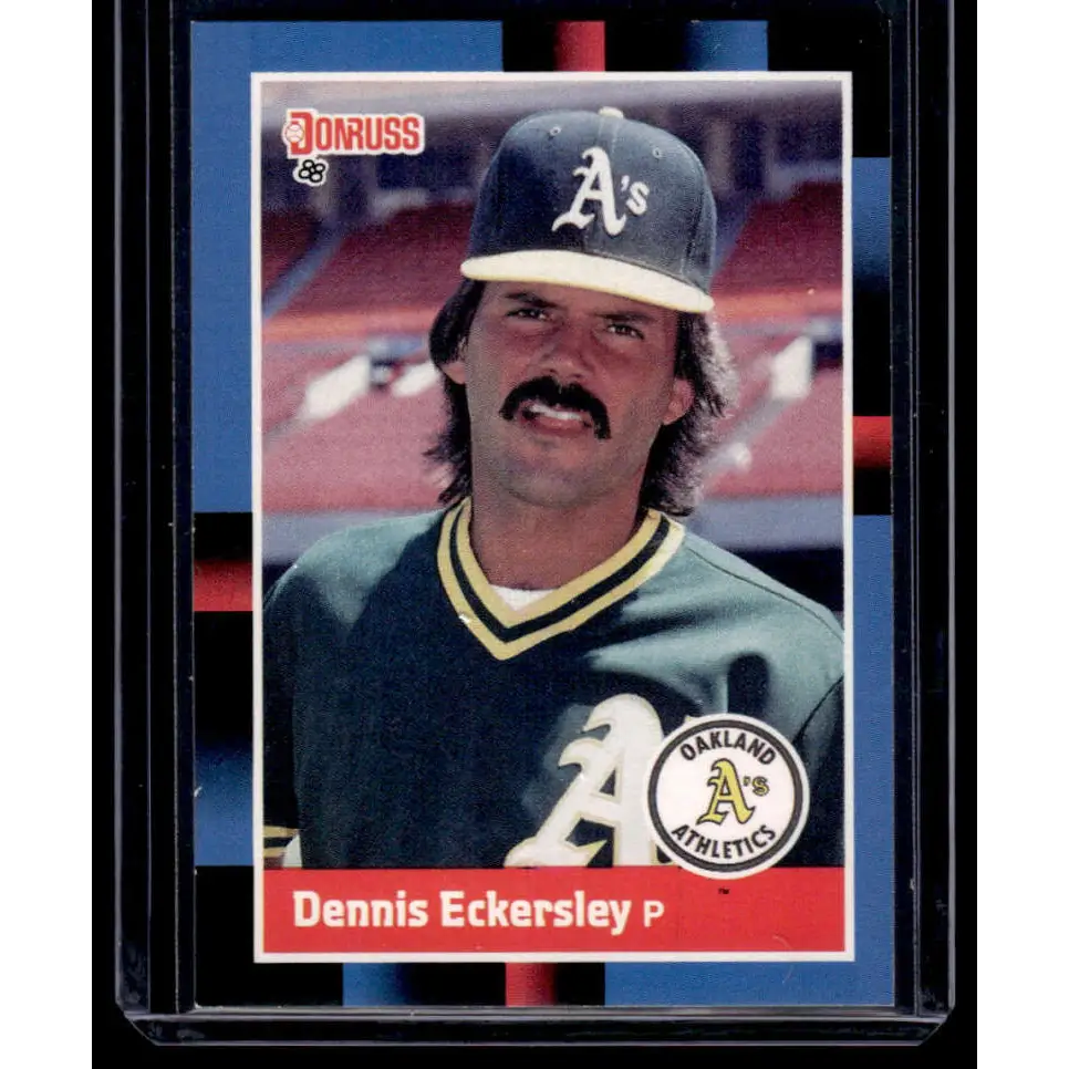 1988 Donruss #349 Dennis Eckersley EX Oakland Athletics Baseball Card Image 1