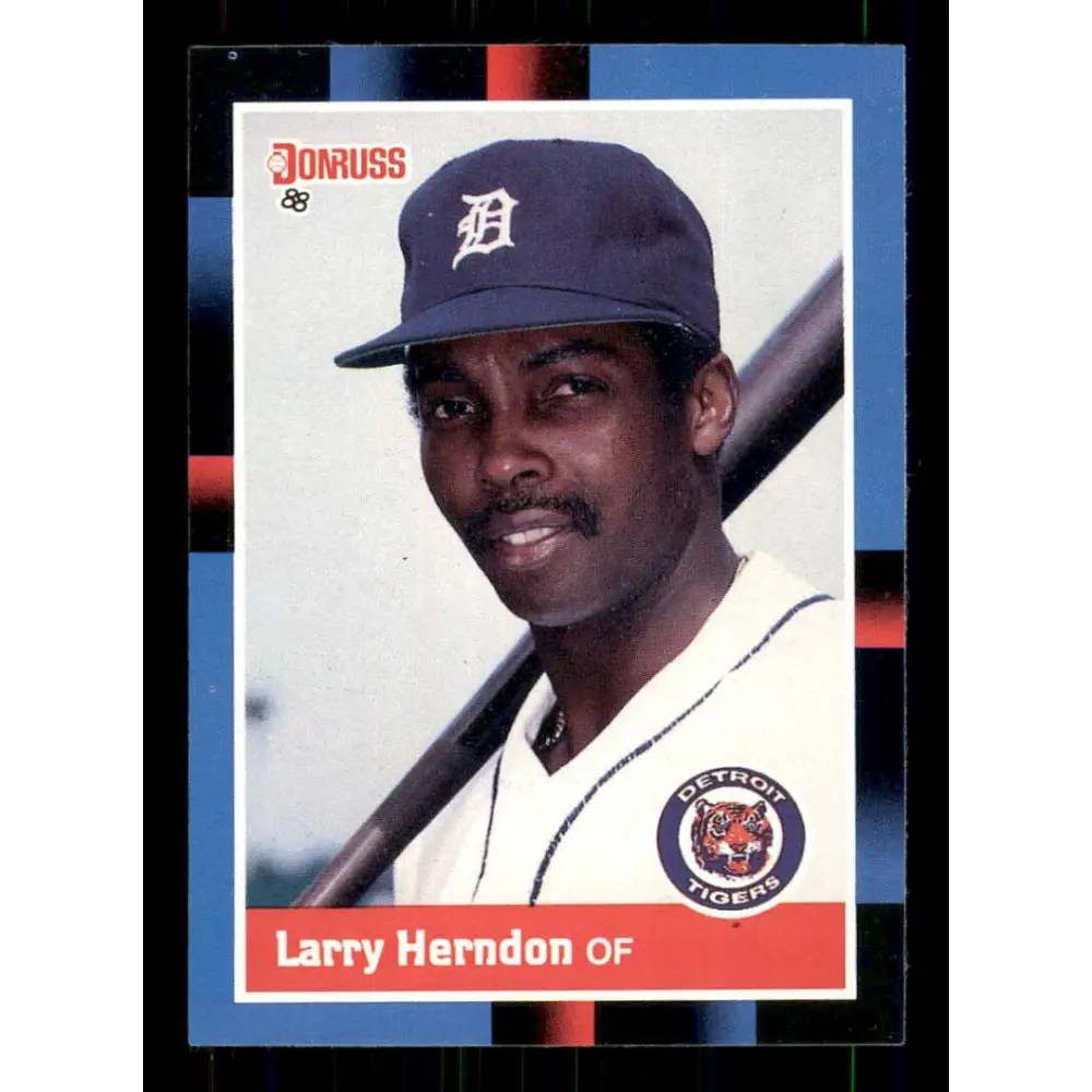 1988 Donruss #353 Larry Herndon EX Detroit Tigers Baseball Card Image 1