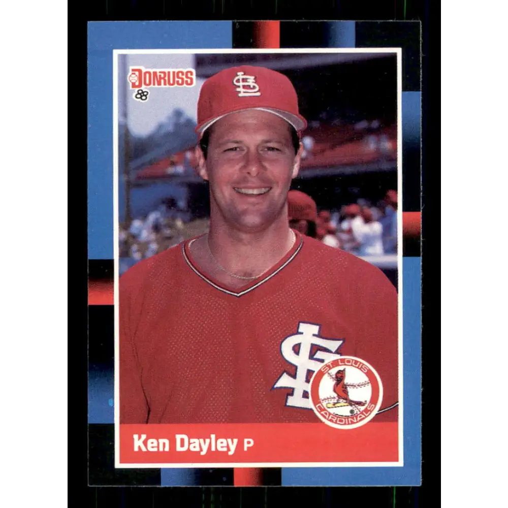 1988 Donruss #357 Ken Dayley EX St. Louis Cardinals Baseball Card Image 1