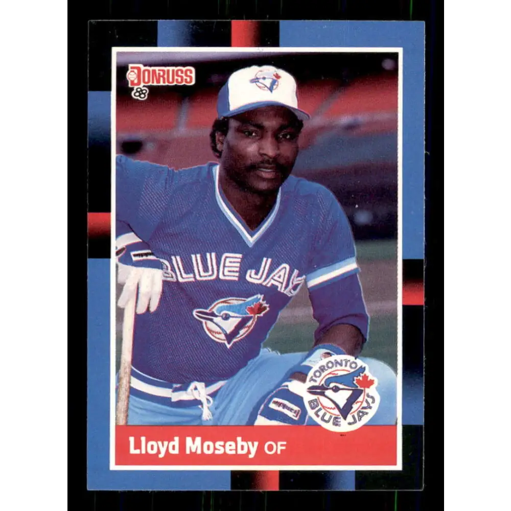 1988 Donruss #367 Lloyd Moseby EX Toronto Blue Jays Baseball Card Image 1