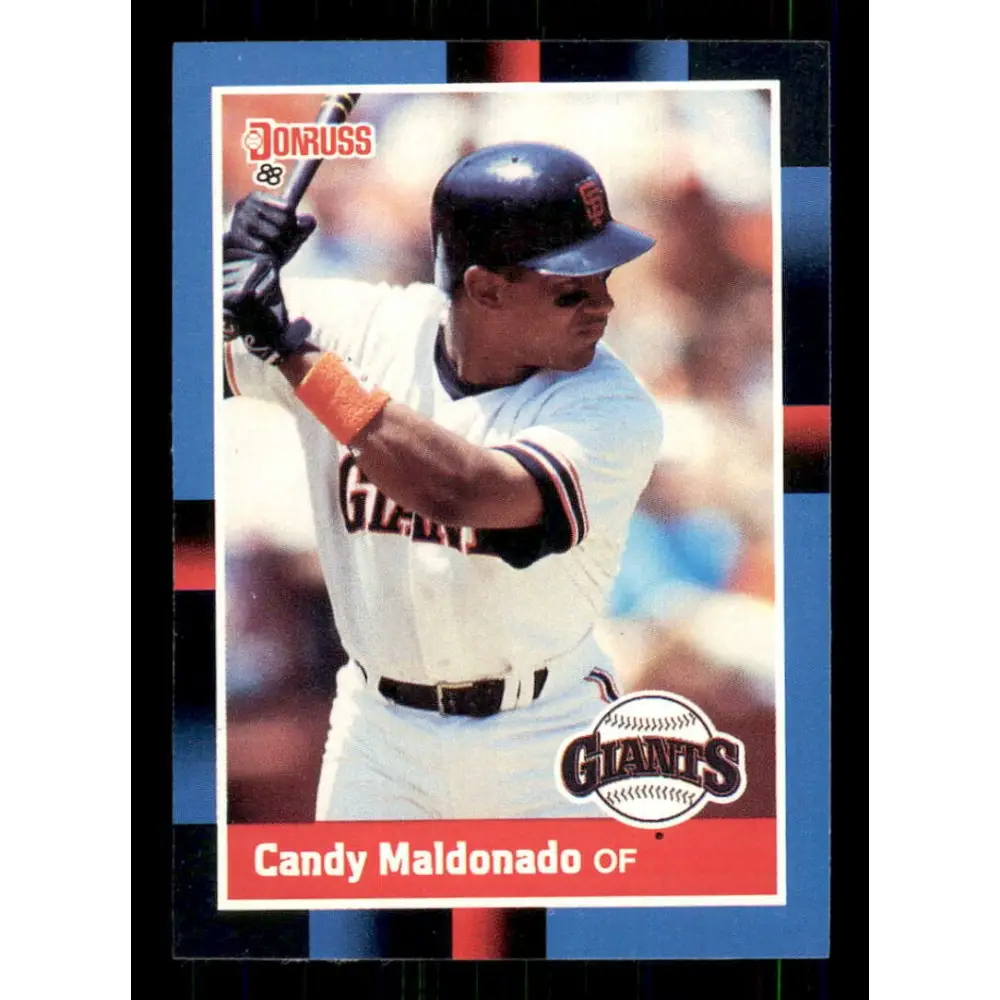 1988 Donruss #391 Candy Maldonado EX San Francisco Giants Baseball Card Image 1