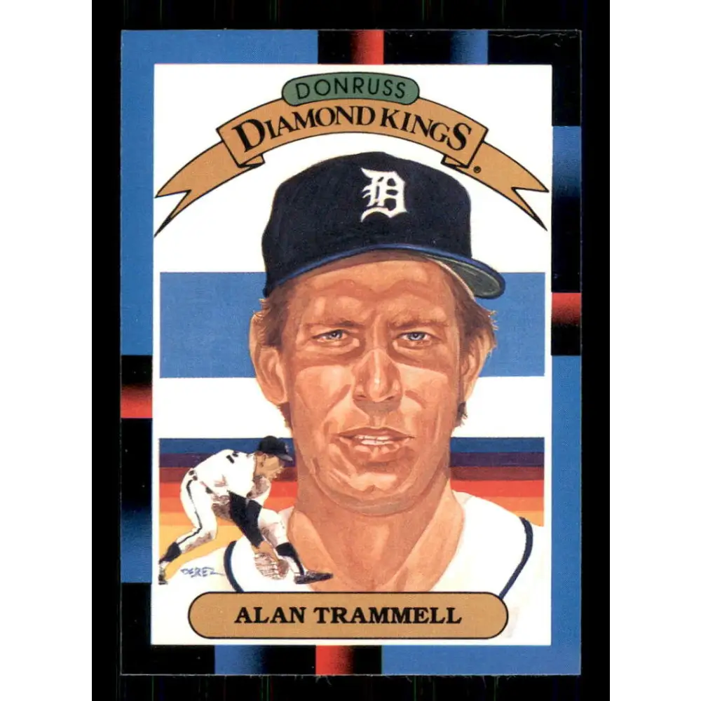 1988 Donruss #4 Alan Trammell DK EX Detroit Tigers Baseball Card Image 1