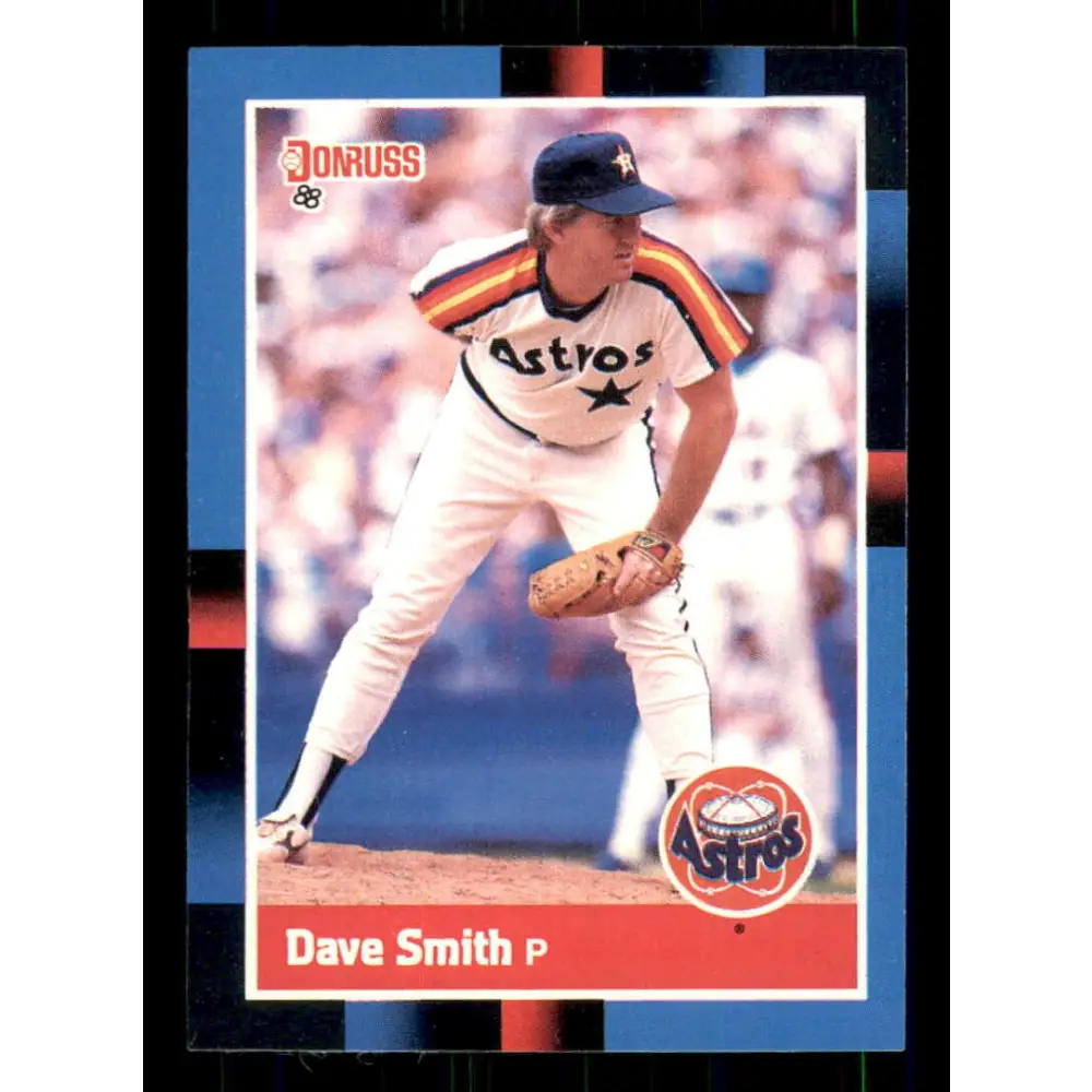 1988 Donruss #410 Dave Smith EX Houston Astros Baseball Card Image 1