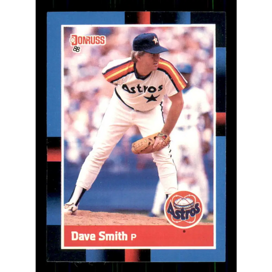 1988 Donruss #410 Dave Smith EX Houston Astros Baseball Card Image 1