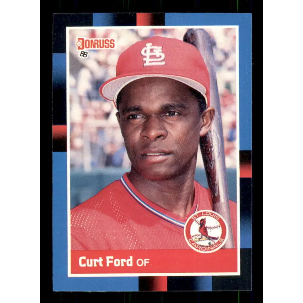 1988 Donruss #417 Curt Ford EX St. Louis Cardinals Baseball Card Image 1