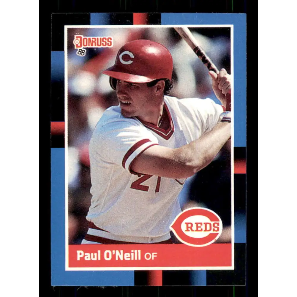 1988 Donruss #433 Paul O'Neill EX Cincinnati Reds Baseball Card Image 1