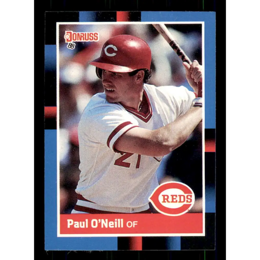 1988 Donruss #433 Paul O'Neill EX Cincinnati Reds Baseball Card Image 1