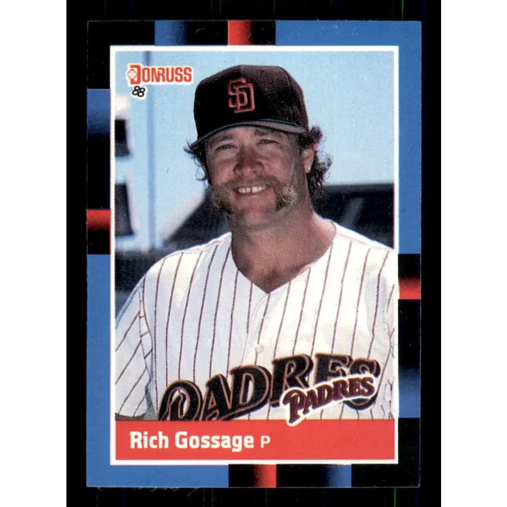 1988 Donruss #434 Rich Gossage EX San Diego Padres Baseball Card Image 1