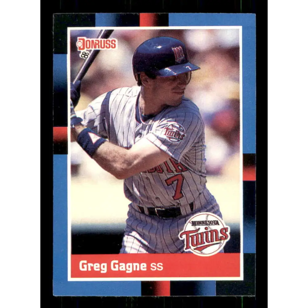 1988 Donruss #441 Greg Gagne EX Minnesota Twins Baseball Card Image 1