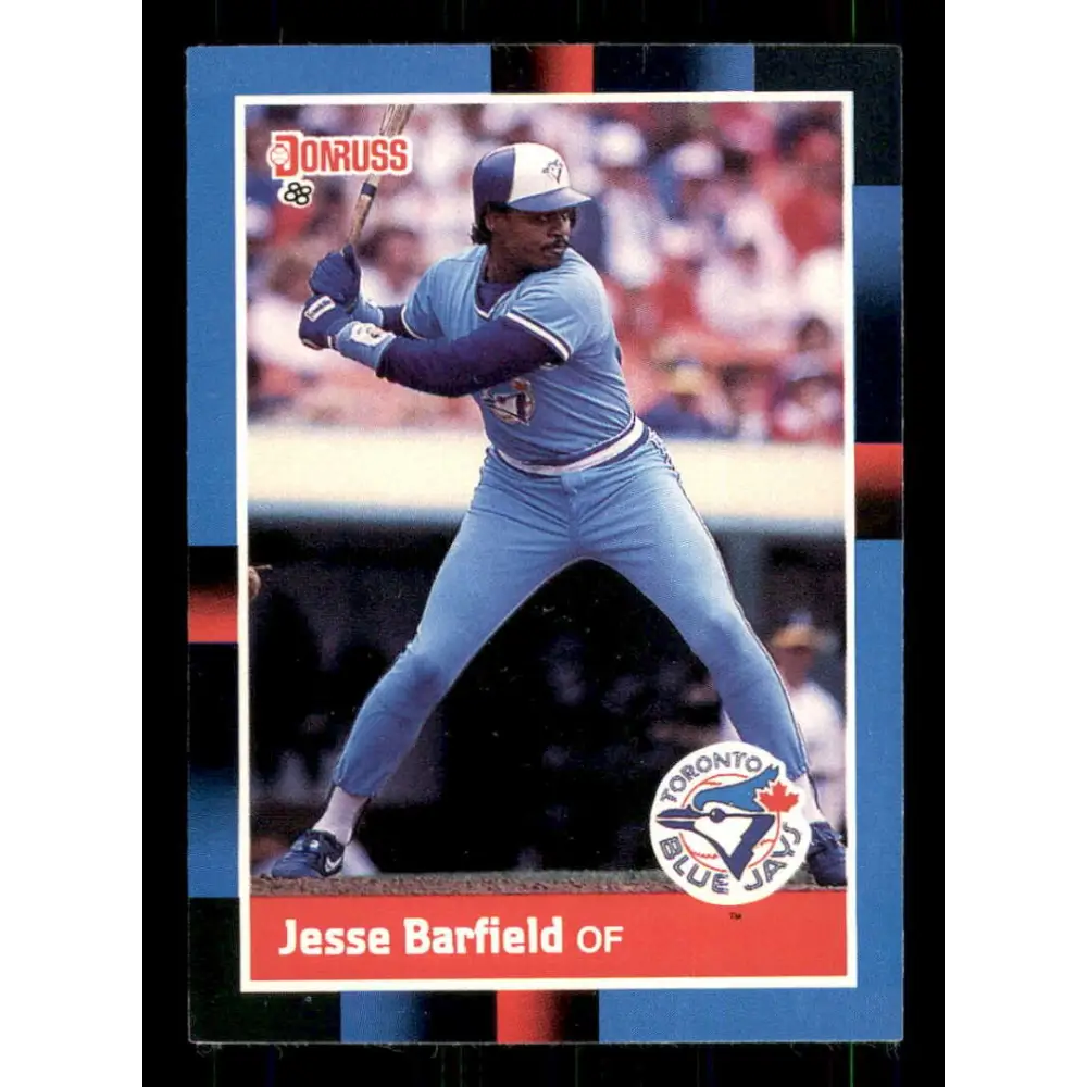 1988 Donruss #442 Jesse Barfield EX Toronto Blue Jays Baseball Card Image 1