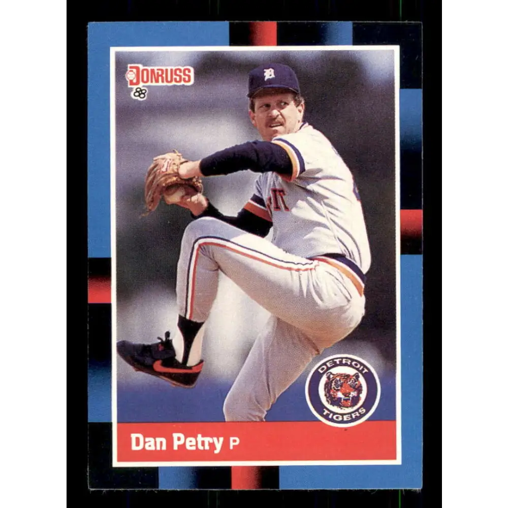 1988 Donruss #476 Dan Petry EX Detroit Tigers Baseball Card Image 1