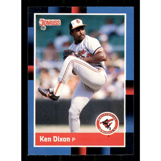 1988 Donruss #48 Ken Dixon EX Baltimore Orioles Baseball Card Image 1