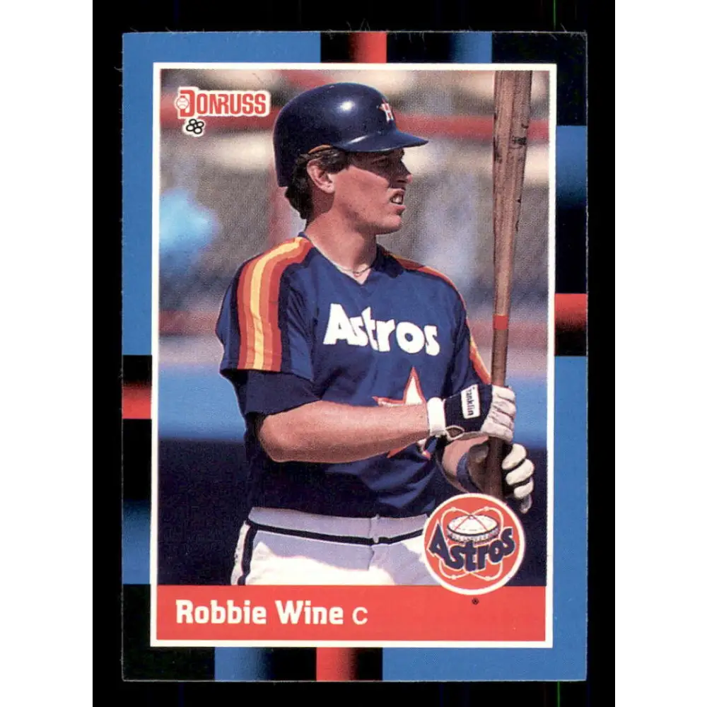 1988 Donruss #508 Robbie Wine EX Houston Astros Baseball Card Image 1