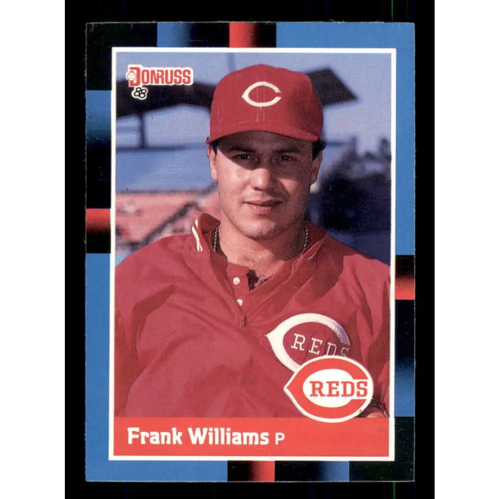 1988 Donruss #512 Frank Williams EX Cincinnati Reds Baseball Card Image 1