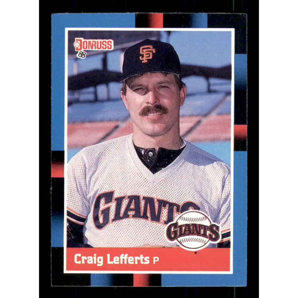 1988 Donruss #515 Craig Lefferts EX San Francisco Giants Baseball Card Image 1