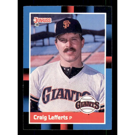 1988 Donruss #515 Craig Lefferts EX San Francisco Giants Baseball Card Image 1