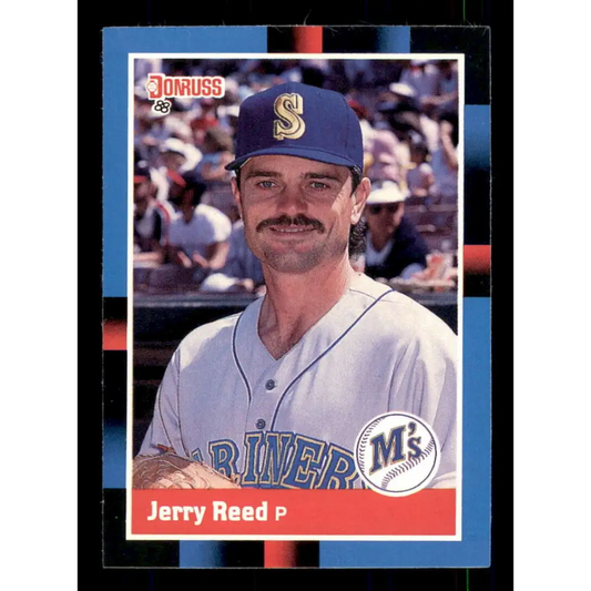 1988 Donruss #517 Jerry Reed EX Seattle Mariners Baseball Card Image 1