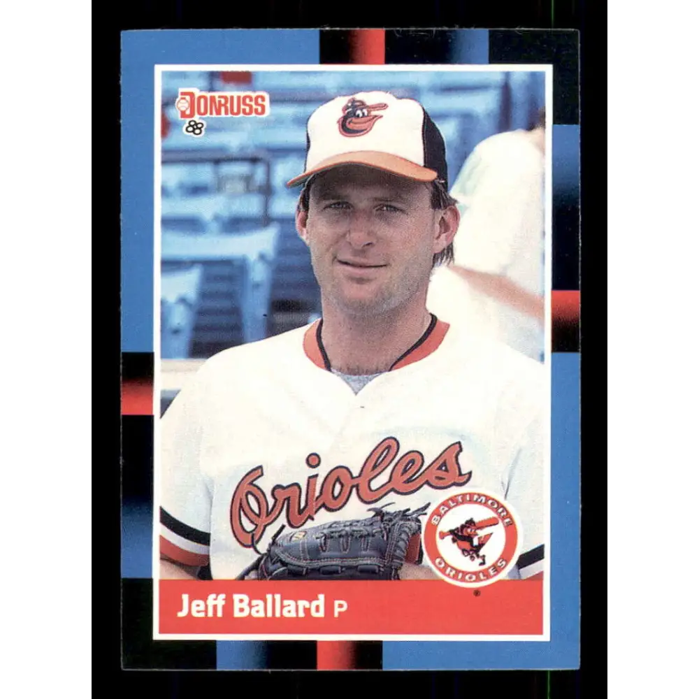 1988 Donruss #520 Jeff Ballard EX RC Rookie Baltimore Orioles Baseball Card Image 1