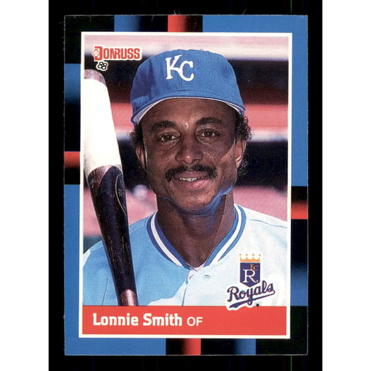 1988 Donruss #527 Lonnie Smith EX Kansas City Royals Baseball Card Image 1