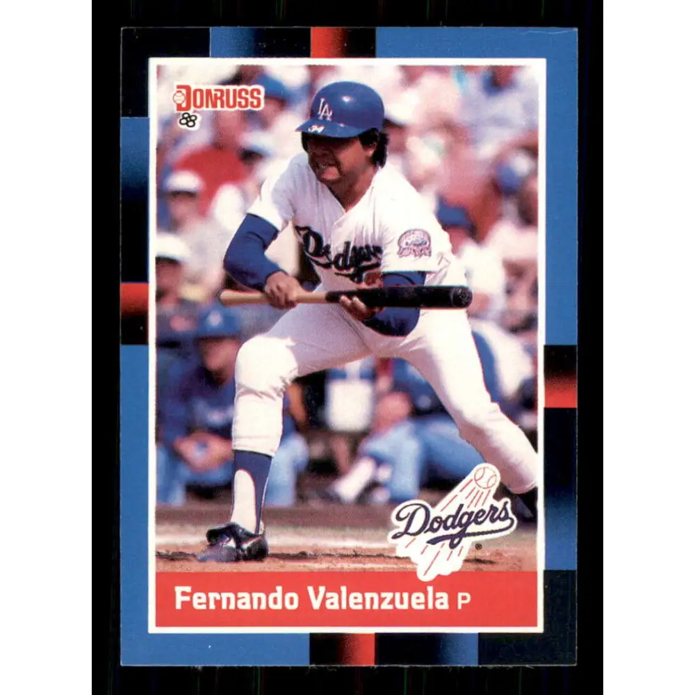 1988 Donruss #53 Fernando Valenzuela EX Los Angeles Dodgers Baseball Card Image 1