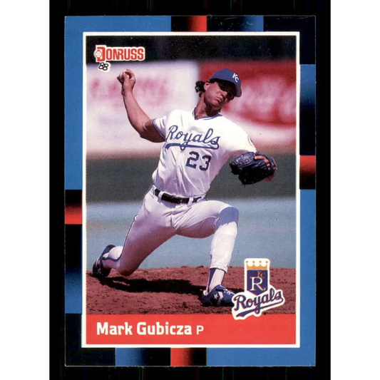 1988 Donruss #54 Mark Gubicza EX Kansas City Royals Baseball Card Image 1