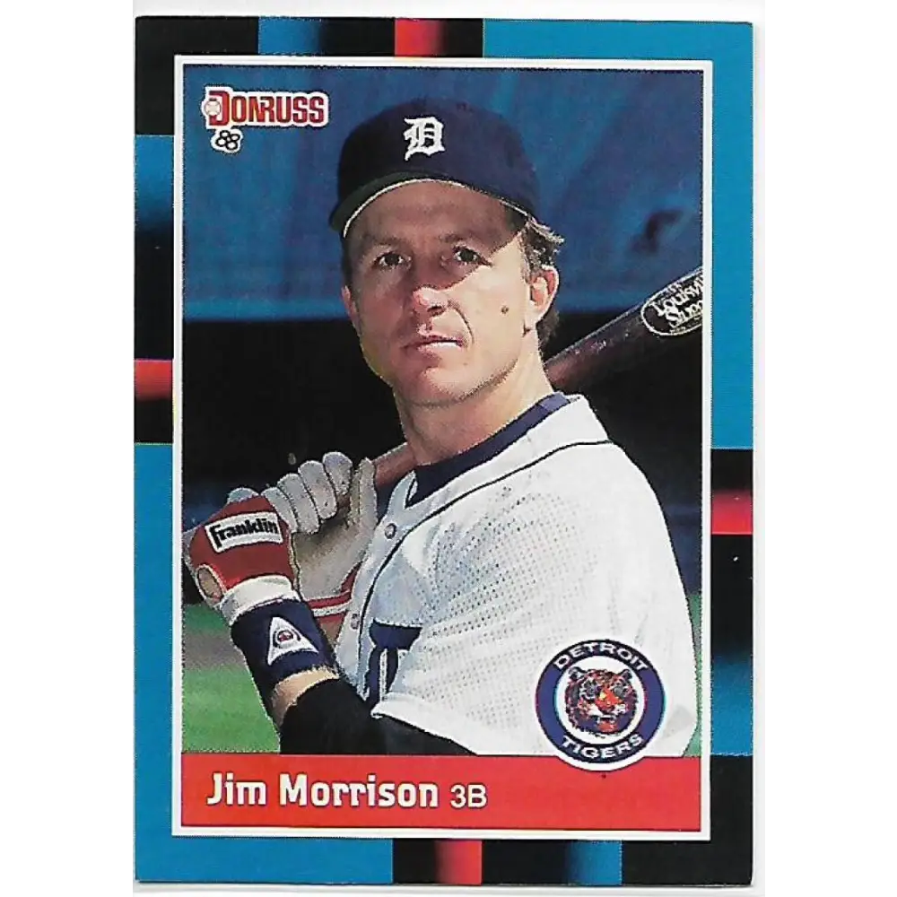 1988 Donruss #543b Jim Morrison COR EX Detroit Tigers Baseball Card Image 1