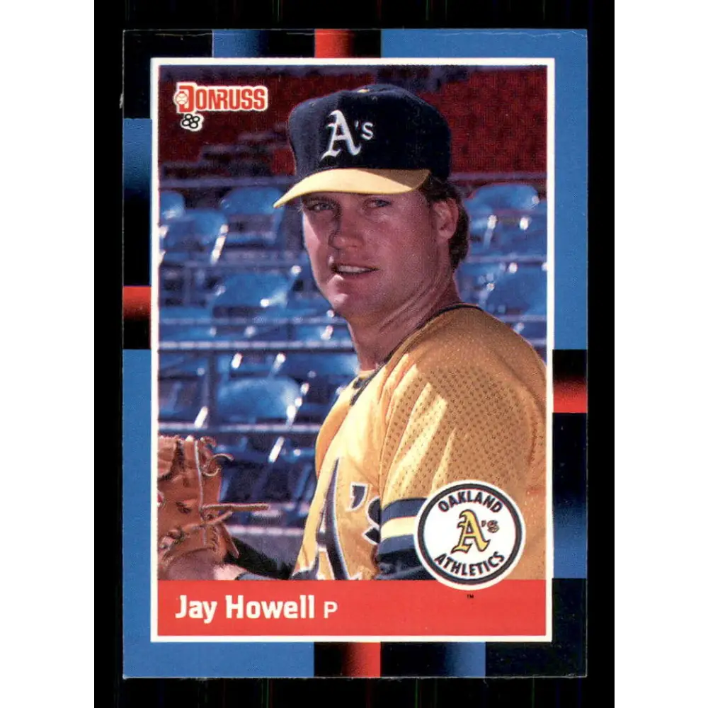 1988 Donruss #55 Jay Howell EX Oakland Athletics Baseball Card Image 1
