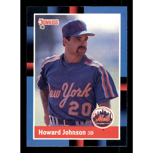 1988 Donruss #569 Howard Johnson EX New York Mets Baseball Card Image 1