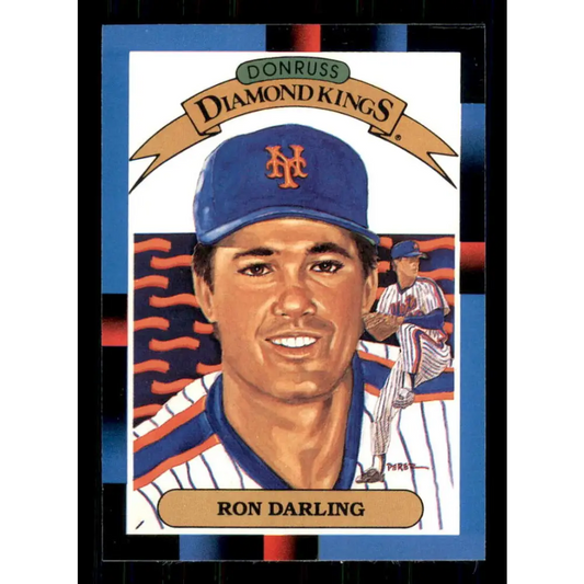1988 Donruss #6 Ron Darling DK EX New York Mets Baseball Card Image 1