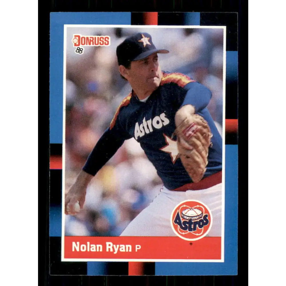 1988 Donruss #61 Nolan Ryan EX Houston Astros Baseball Card Image 1