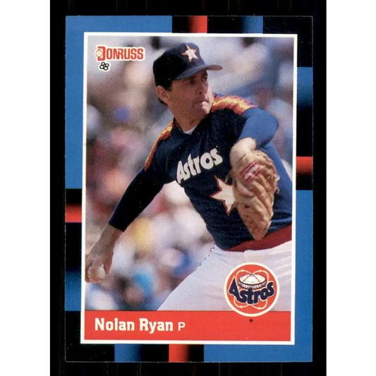 1988 Donruss #61 Nolan Ryan EX Houston Astros Baseball Card Image 1