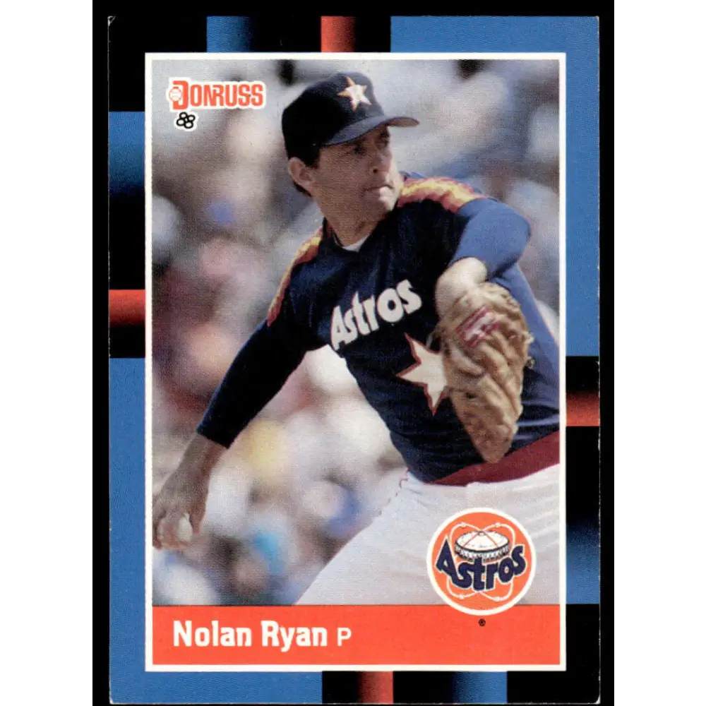 1988 Donruss #61 Nolan Ryan EX/NM Houston Astros Baseball Card Image 1