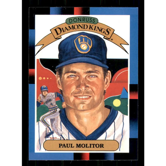 1988 Donruss #7 Paul Molitor DK EX Milwaukee Brewers Baseball Card Image 1