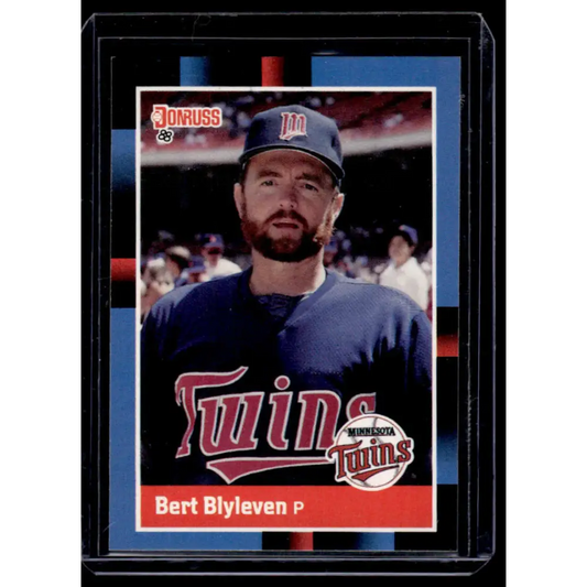 1988 Donruss #71 Bert Blyleven Minnesota Twins NM-MT Baseball Card Image 1
