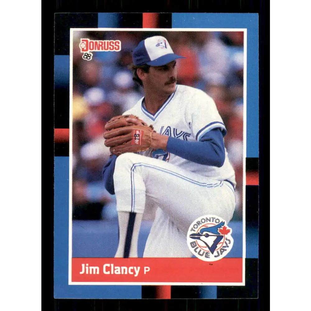 1988 Donruss #74 Jim Clancy EX Toronto Blue Jays Baseball Card Image 1