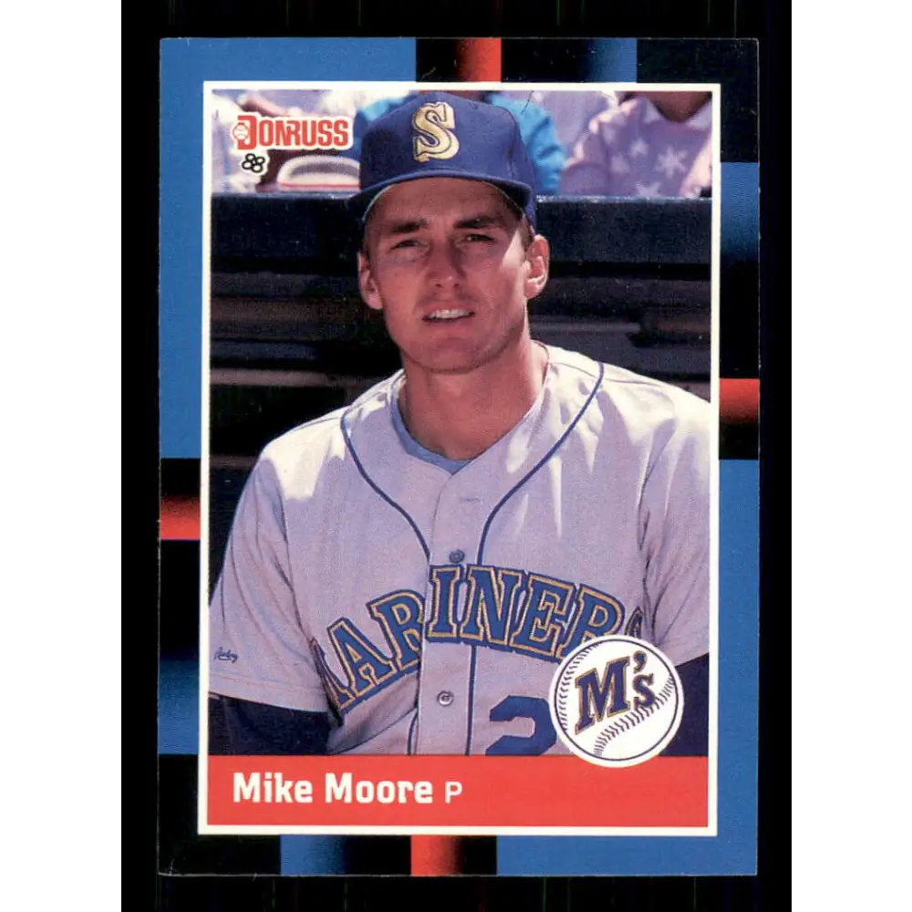 1988 Donruss #75 Mike Moore EX Seattle Mariners Baseball Card Image 1