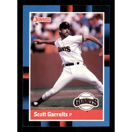 1988 Donruss #80 Scott Garrelts EX San Francisco Giants Baseball Card Image 1