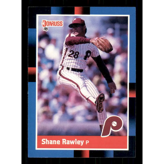 1988 Donruss #83 Shane Rawley EX Philadelphia Phillies Baseball Card Image 1